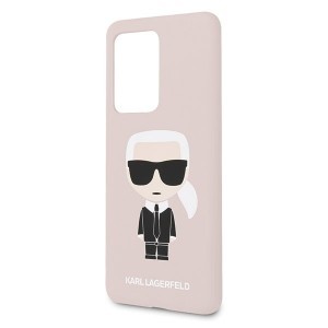 Karl Lagerfeld Iconic KLHCS62SLFKPI Samsung S20 Ultra szilikon tok pink