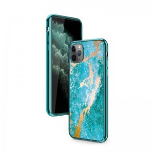 Zizo Refine ütésálló tok iPhone 11 Pro Max óceánkék márványmintás