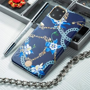 Kingxbar Luxury tok Swarovski kristály díszítéssel iPhone 11 Pro MAX zöld színben