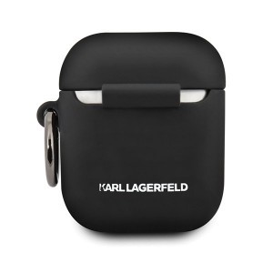 Karl Lagerfeld AirPods 1/2 szilikon tok Ikonik KLACCSILKHBK