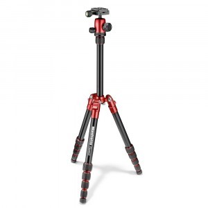 Manfrotto Element traveller kis állvány kit gömbfejjel, piros (MKELES5RD-BH)