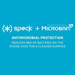 Speck Presidio Perfect-Clear tok Microban bevonattal iPhone 7/8/SE 2020 áttetsző-fehér