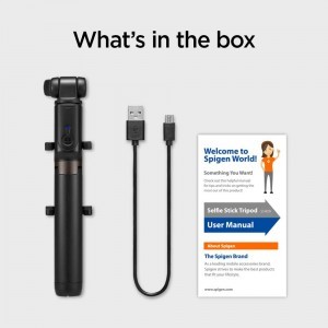 Spigen S540W Velo bluetooth selfiebot és tripod fekete-2