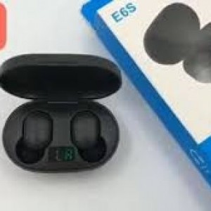 TWS E6S bluetooth fülhallgató és powerbank fekete