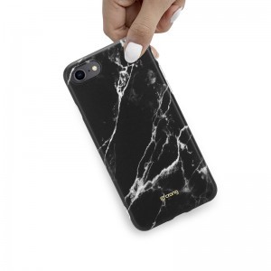 iPhone 7/8/SE 2020/SE 2022 Crong Marble tok fekete