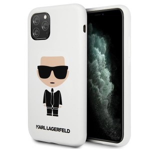 Karl Lagerfeld KLHCN58SLFKWH Ikonik szilikon tok iPhone 11 Pro fehér