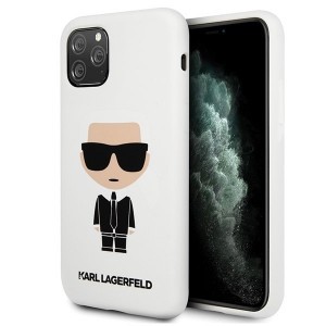Karl Lagerfeld KLHCN65SLFKWH Ikonik szilikon tok iPhone 11 Pro MAX fehér
