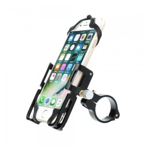 Szilikon univerzális védőkeret biciklis telefontartóhoz fekete