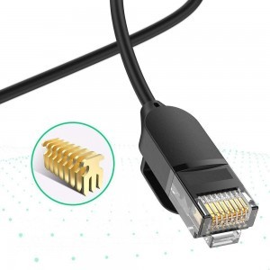 Ugreen Ethernet patchcord kábel RJ45 Cat 6A UTP 1000Mbps 2 m fekete (70334)
