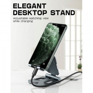 Supcase Univerzális asztali telefon és tablettartó állvány fekete
