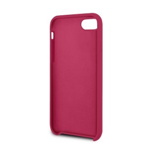 Guess GUHCI8LSLMGRE Silicone Vintage iPhone 7/8/SE 2020 tok burgundy színben arany logóval