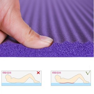 Gymnastic csúszásmentes fitness matrac edzéshez 181 cm x 63 cm x 1 cm pink