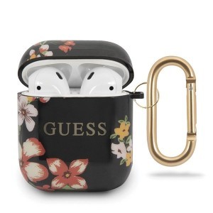 Guess GUACA2TPUBKFL04 Flower collection N.4 AirPods 1/2 tok fekete