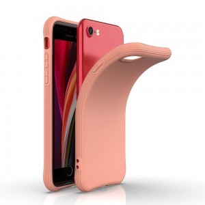 Soft Color flexibilis gél tok iPhone 7/8/SE 2020 citromsárga