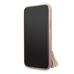Guess Saffiano GUHCN58RSSARG iPhone 11 Pro tok hátlapi gyűrűvel pink