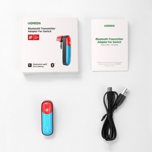 Ugreen Switch Bluetooth audio adapter aptX piros/ kék (80188)