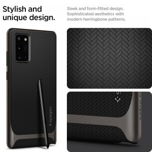 Spigen Neo Hybrid tok Samsung Note 20 Gunmetal színben