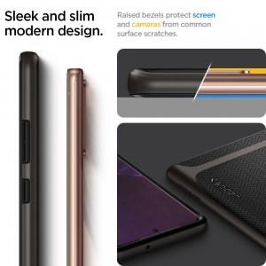 Spigen Neo Hybrid tok Samsung Note 20 Gunmetal színben