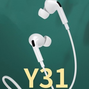 WK Design Type-C fülhallgató fehér (Y31)