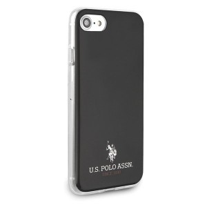 U.S. POLO ASSN. Shiny Collection USHCI8TPUBK tok iPhone 7/8/SE 2020 fekete