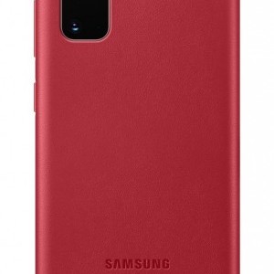 Samsung EF-VG980LREGEU gyári bőr tok Samsung S20 piros