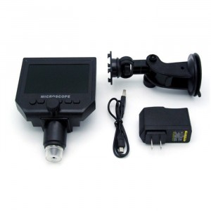 Hordozható USB-s elektromos mikroszkóp 4.3 colos HD LCD kijelzővel x600-2