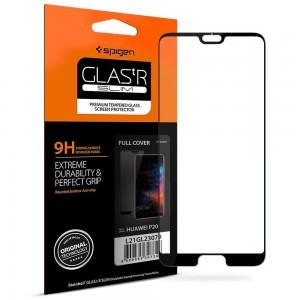 Huawei P20 Pro Spigen Glass.Fc kijelzővédő üvegfólia fekete
