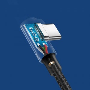 Ugreen USB - USB Type C döntött végű QC3.0 3A 0,5 m kábel szürke (US176 20855)