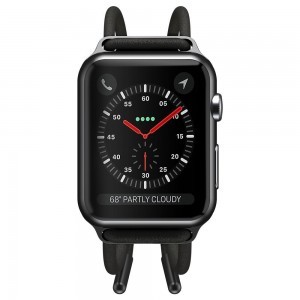 Baseus Lets go Apple Watch 4/5/6/7/8/SE/Ultra (42/44/45/49mm) óraszíj méretre állítható szürke/sárga (LBAPWA4-BGY)