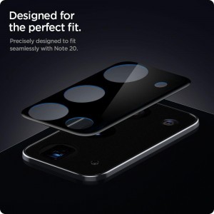 Spigen Optik.TR 2x kameralencsevédő 9H üveg Samsung Note 20 fekete