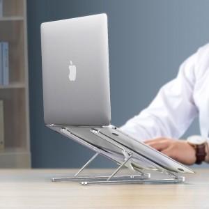 Hordozható alumínium MacBook állvány S (kijelzőméret: 11'' - 13,8''') ezüst