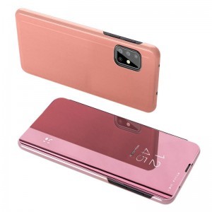 Samsung Galaxy A71 Clear View fliptok pink