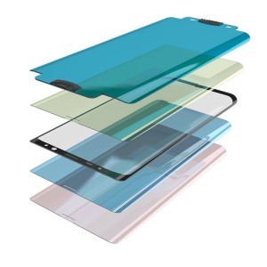3D Edge Nano Flexi Hybrid kijelzővédő üvegfólia kerettel Samsung Note 20 Ultra