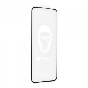 Mr. Monkey 5D üvegfólia 9H extra védelemmel iPhone 12/12 Pro fekete kerettel ( Strong HD )