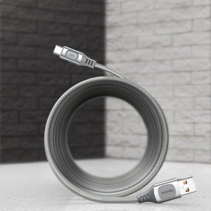 Baseus USB - USB Type C kábel Quick Charge, Power Delivery 5 A 2m ezüst (CATSS-B0S)