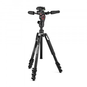 Manfrotto Befree live 3D kit: alu állvány csatos láb+3D live fluid fej (MKBFRLA4BK-3W)