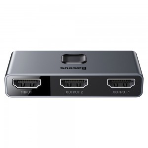 Baseus kétirányú HDMI - 2x HDMI splitter elosztó switcher 4K / 30 Hz szürke (CAHUB-BC0G)-16