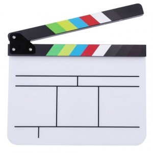 Filmes csapó, csapó tábla fehér, whiteboard markerrel írható, törölhető-2