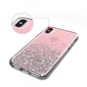 iPhone 12/ 12 Pro Wozinsky Star csillogó flitteres tok pink