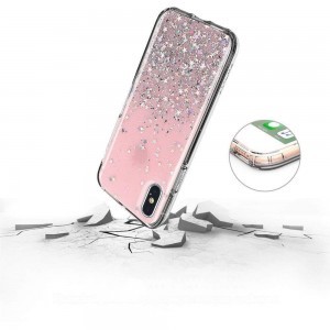 iPhone 12/ 12 Pro Wozinsky Star csillogó flitteres tok pink