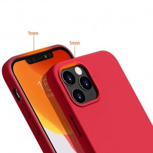 Soft flexibilis gél tok iPhone 12/ 12 Pro piros