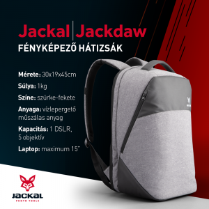 Jackal Royal Kit: Jackal Adam fényképező állvány + Jackal Jackdaw fényképező hátizsák + Jackal NT02 fényképező nyakpánt-2