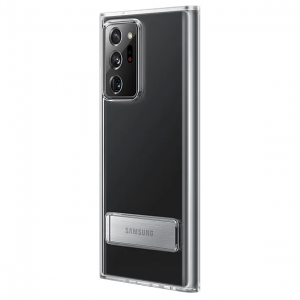 Samsung EF-JN985CTEGEU gyári szilikon tok kihajtható támasszal Samsung Note 20 Ultra átlátszó