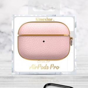 Kingxbar Bőr tok AirPods Pro 1/2 pink