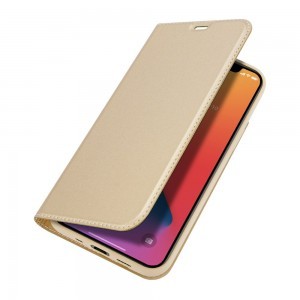 iPhone 12 mini Dux Ducis Skin Pro fliptok arany