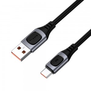 Baseus USB - USB Type C kábel Quick Charge, Power Delivery 5A 1m szürke (CATSS-A0G)