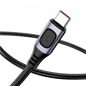 Baseus USB - USB Type C kábel Quick Charge, Power Delivery 5A 1m szürke (CATSS-A0G)