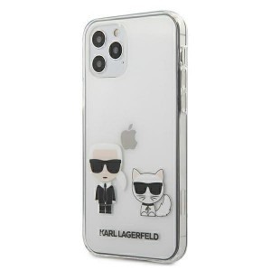 iPhone 12 Pro Max tok Karl Lagerfeld KLHCP12LCKTR Karl Choupette TPU/PC átlátszó