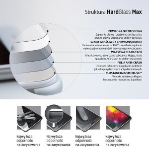 3MK HardGlass Max 9H kijelzővédő üvegfólia Samsung Note 20 Ultra fekete