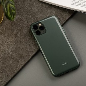 Moshi iGlaze iPhone 11 Pro keménytok, éjsötét zöld